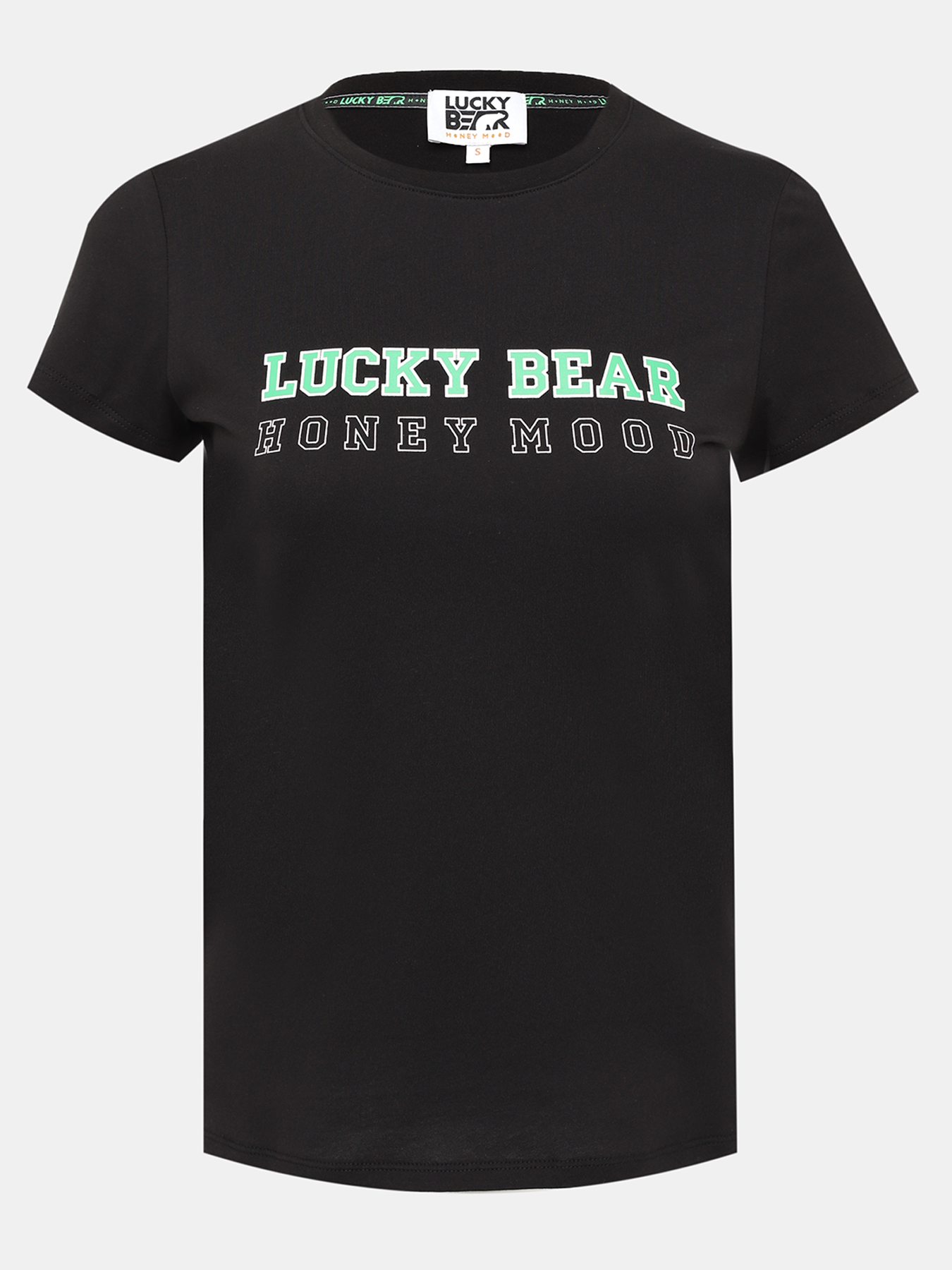 

Футболка женская Lucky Bear 000001061 черная 46 RU, Черный, 000001061