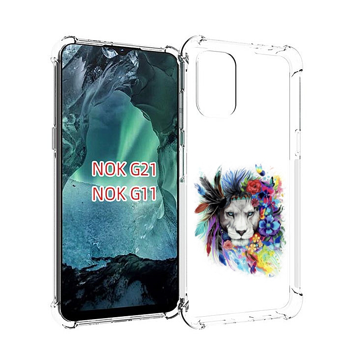 

Чехол Mypads Лев 2 Для Nokia G11/G21, Прозрачный, Tocco