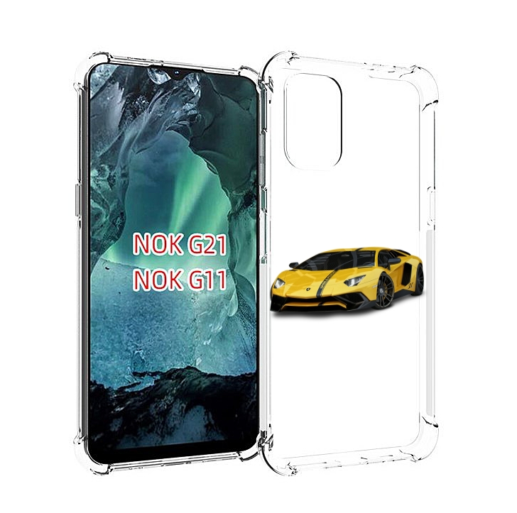 

Чехол Mypads Ламбо Мужской Для Nokia G11/G21, Прозрачный, Tocco
