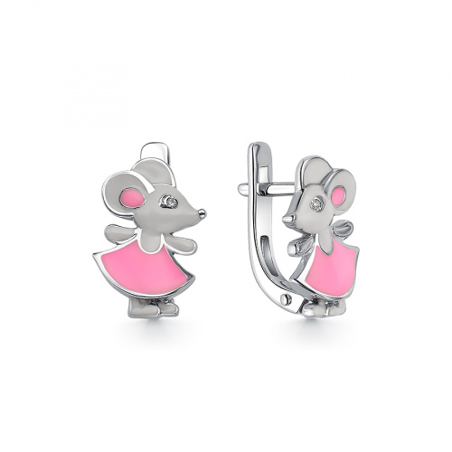 

Серьги из серебра с эмалью DEWI KIDS 901021929, 901021929