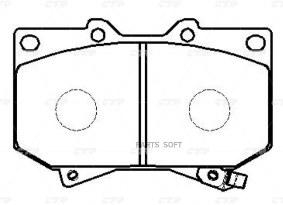 

Тормозные колодки Ctr GK1044