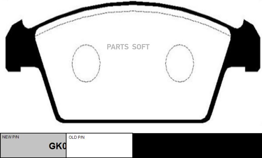 

Тормозные колодки Ctr GK0429