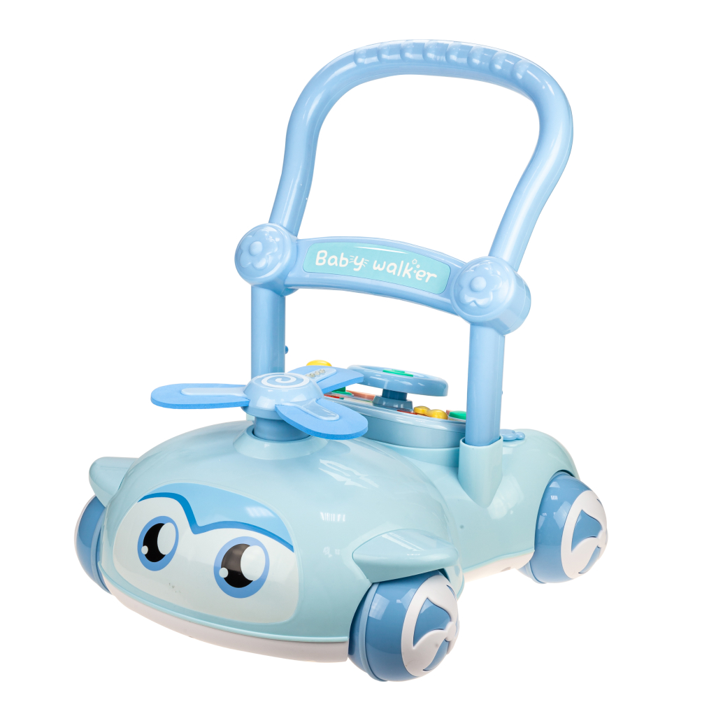 Детские ходунки-каталка Solmax HW44035, со световыми и звуковыми эффектами, голубой