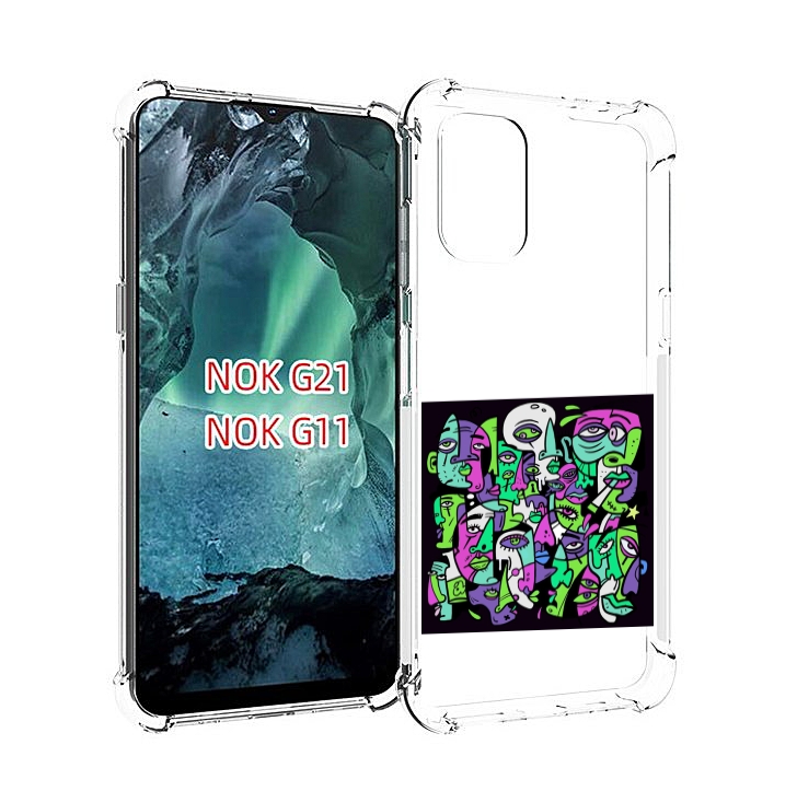 

Чехол Mypads Кривой Эфир Atl Для Nokia G11/G21, Прозрачный, Tocco