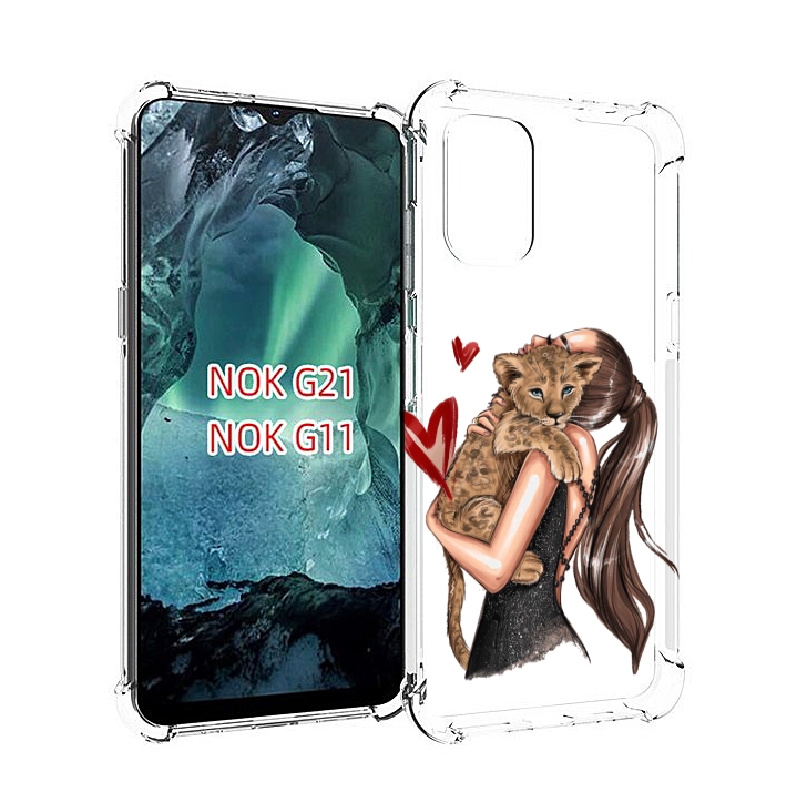 

Чехол Mypads Кошачья-Любовь Для Nokia G11/G21, Прозрачный, Tocco