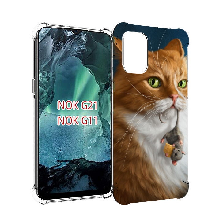 

Чехол Mypads Кот-И-Мышь Для Nokia G11/G21, Прозрачный, Tocco