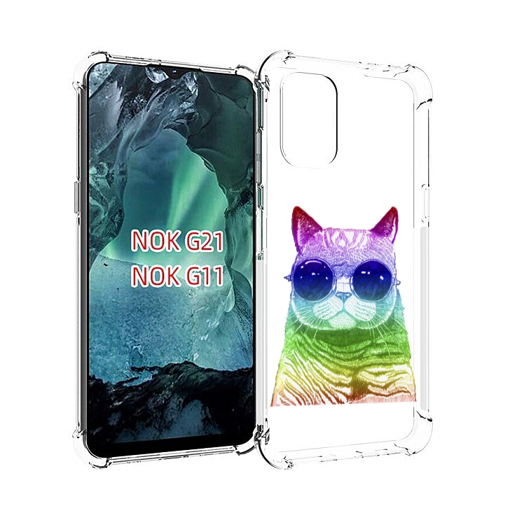 

Чехол Mypads Кот В Очках Для Nokia G11/G21, Прозрачный, Tocco