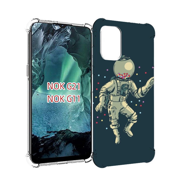 

Чехол Mypads Космонавт Для Nokia G11/G21, Прозрачный, Tocco