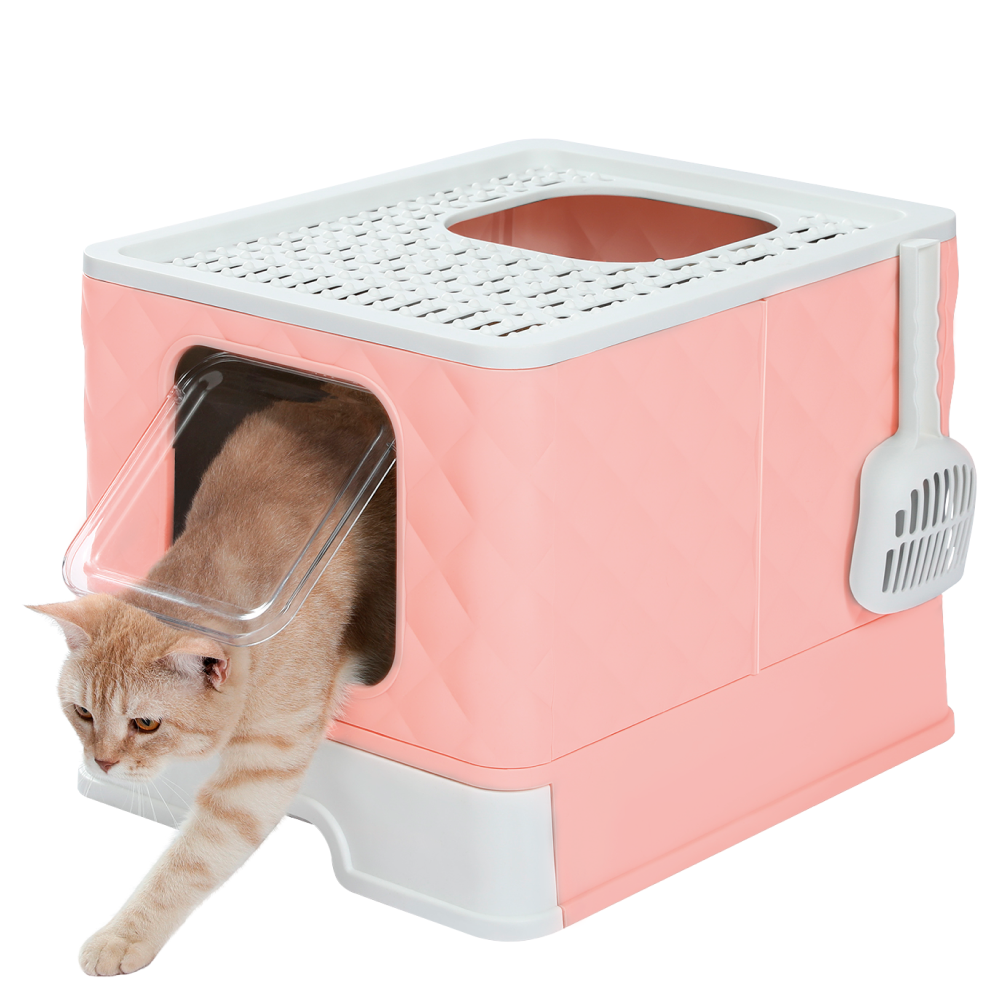 Туалет-домик для кошек Пушистый Ух Chanel, розовый