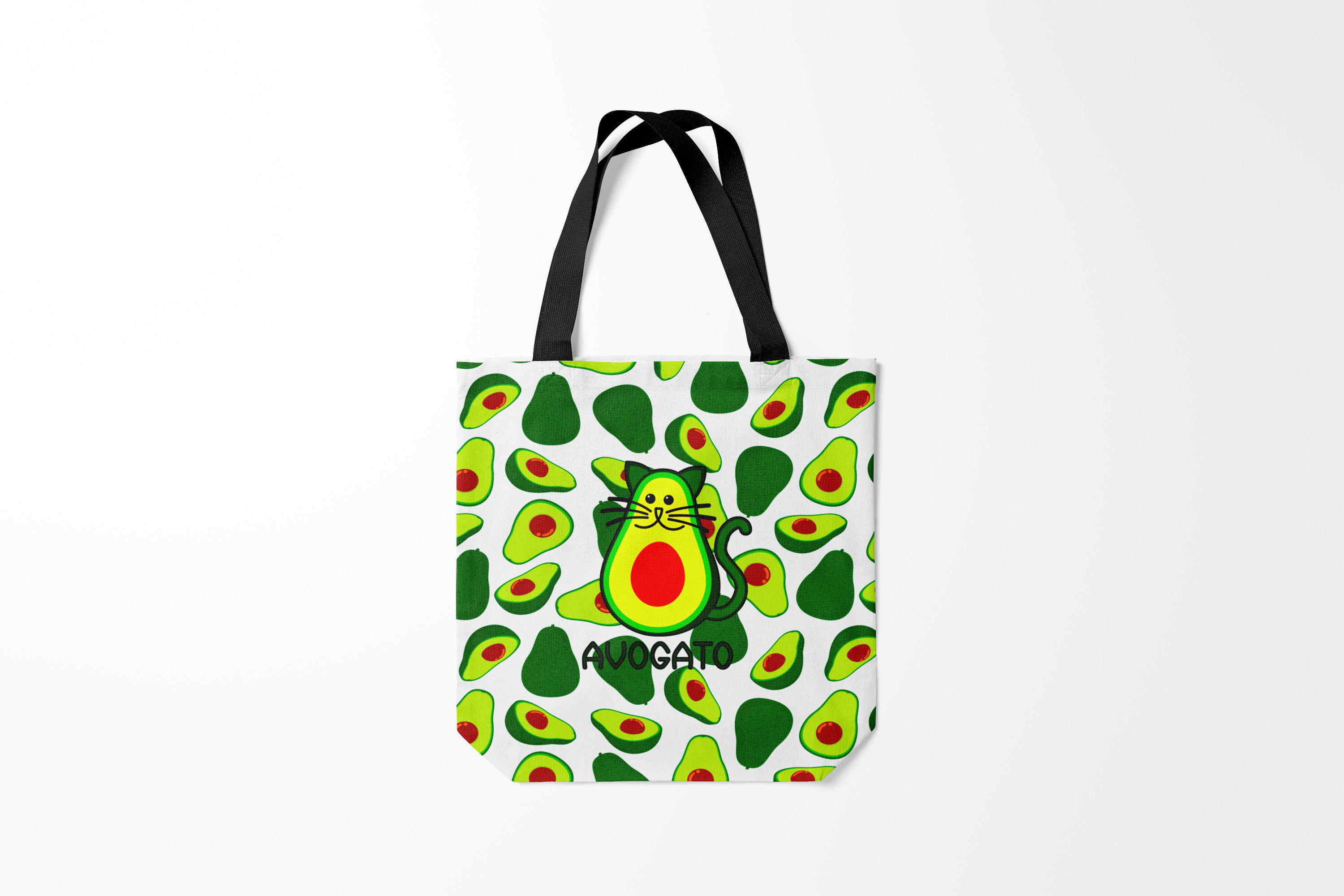 

Сумка шoппер унисекс Burnettie Кот мем Avokado, белый, Кот мем Avokado