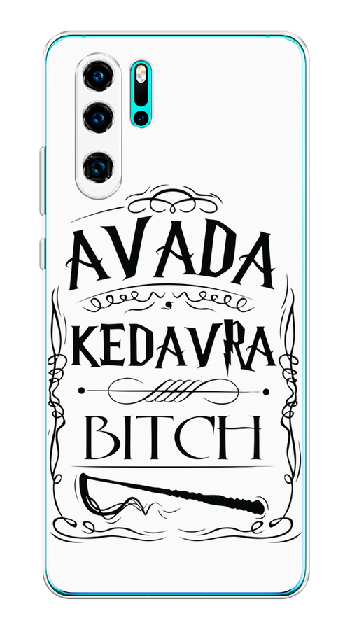 

Чехол на Huawei P30 Pro "Avada kedavra bitch", Белый;серый;черный, 67650-6