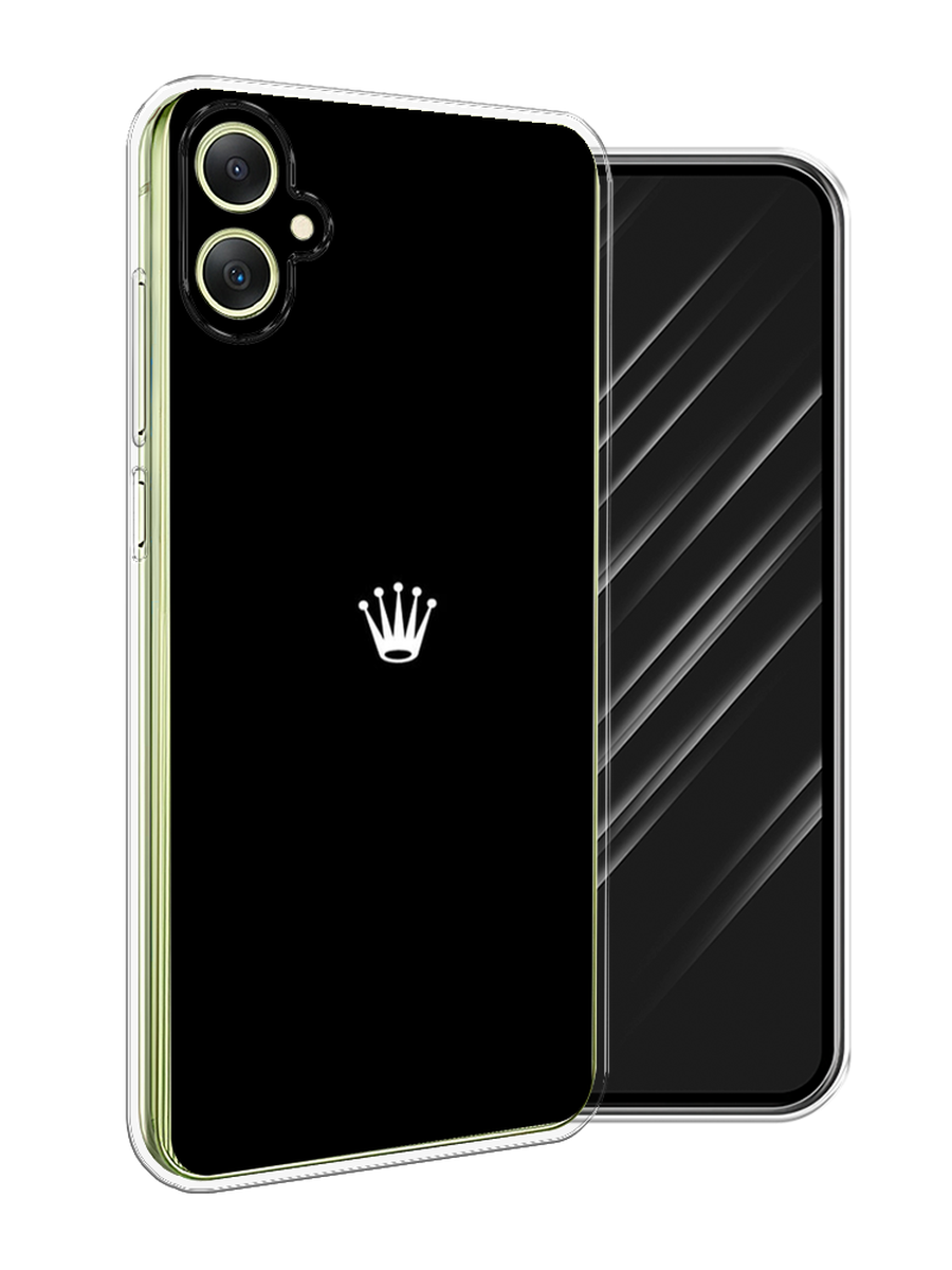 

Чехол Awog на Samsung Galaxy A06 "Белая корона на черном фоне", Черный, 2110150-1