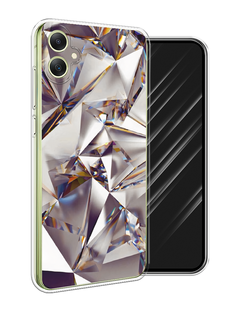 

Чехол Awog на Samsung Galaxy A06 "Бриллианты", Серебристый;бежевый, 2110150-1