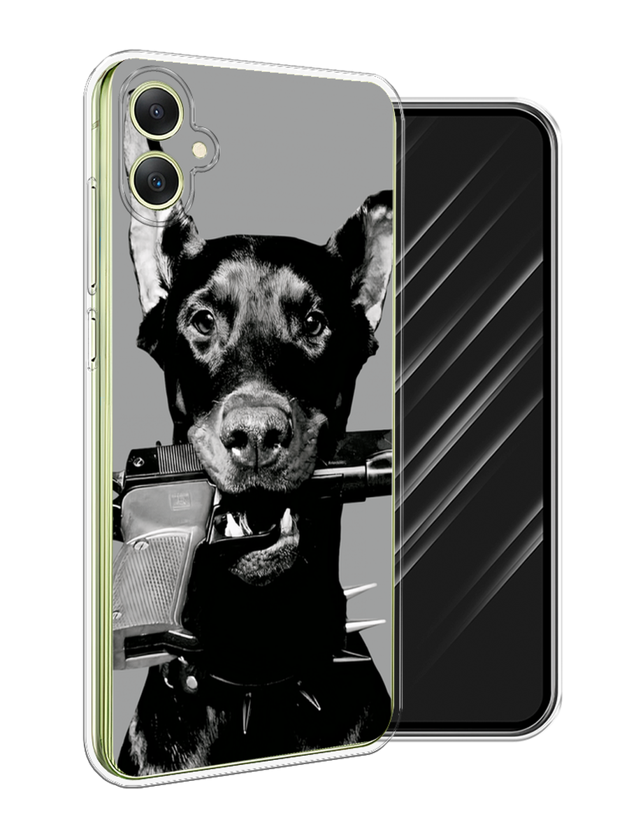 

Чехол Awog на Samsung Galaxy A06 "Доберман", Серый, 2110150-1