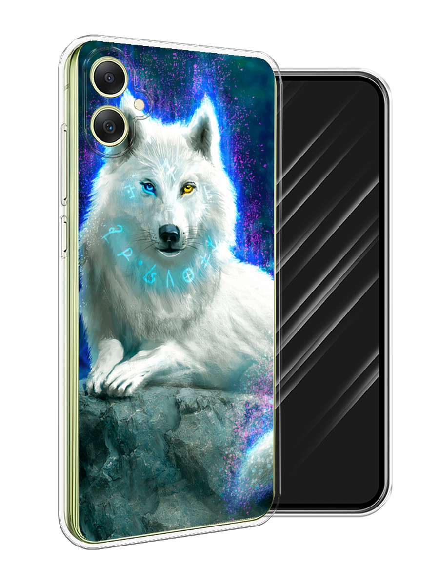 

Чехол Awog на Samsung Galaxy A06 "Белоснежный волк", Белый;зеленый;фиолетовый, 2110150-1