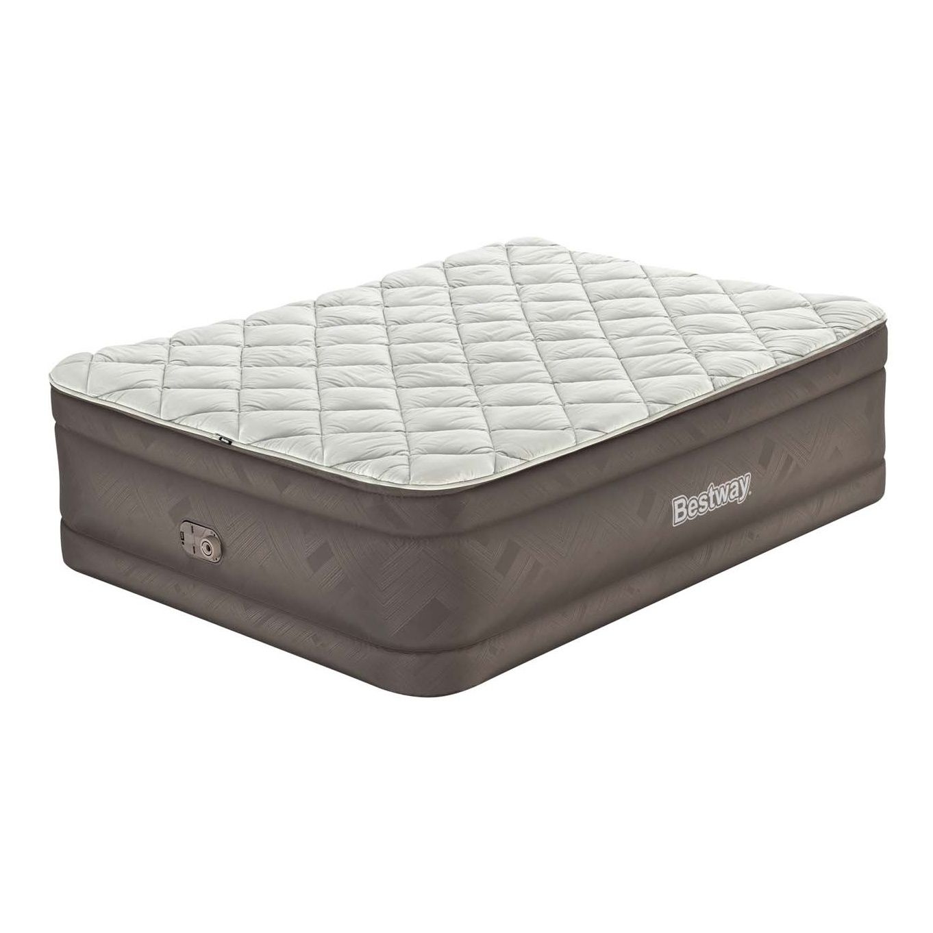 Надувной матрас Bestway Duvet top со встроенным насосом коричневый 203 х 152 х 51 см 13990₽