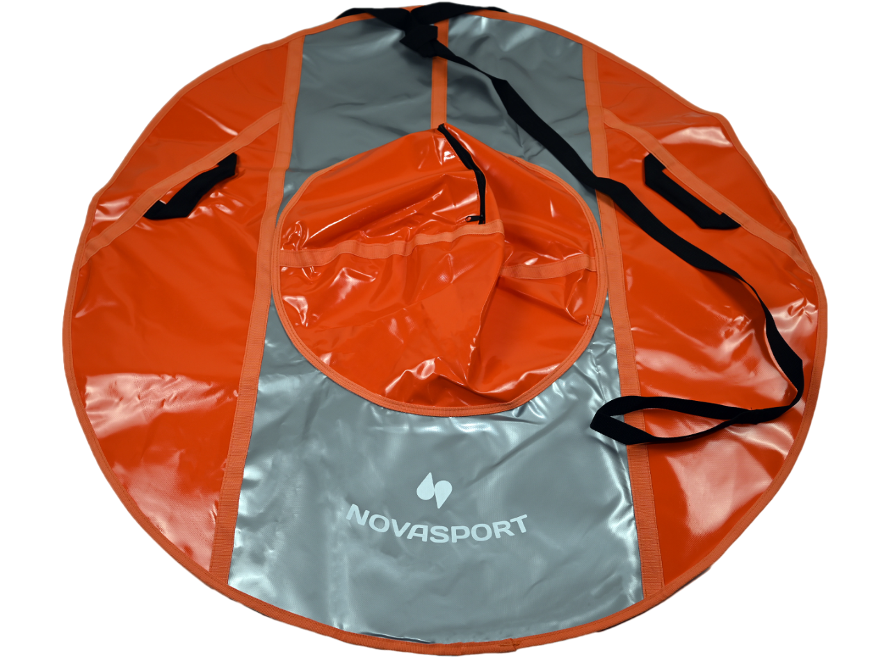 Тюбинги NovaSport СН050 оранжевый/оранжевый серый, 125см