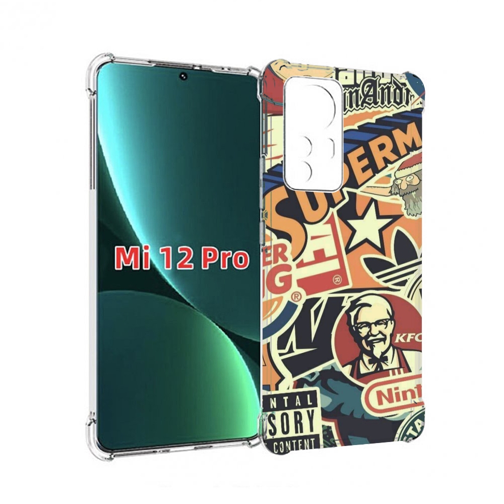 

Чехол MyPads Лейблы-на-постере для Xiaomi 12S Pro, Прозрачный, Tocco
