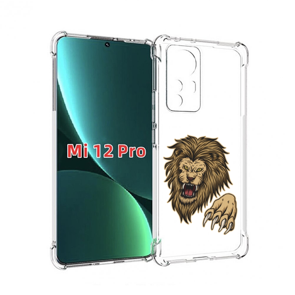 

Чехол MyPads Лев-завоеватель мужской для Xiaomi 12S Pro, Прозрачный, Tocco