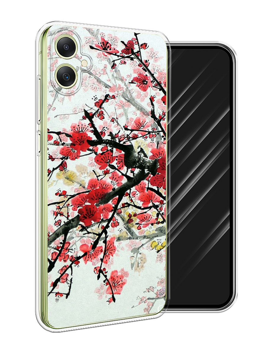 

Чехол Awog на Samsung Galaxy A06 "Сакура", Розовый;черный, 2110150-1