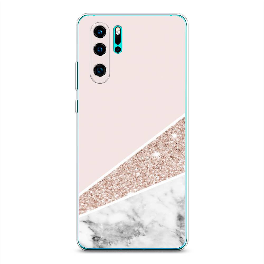 

Чехол на Huawei P30 Pro "Блестящий розовый мрамор", 67650-3
