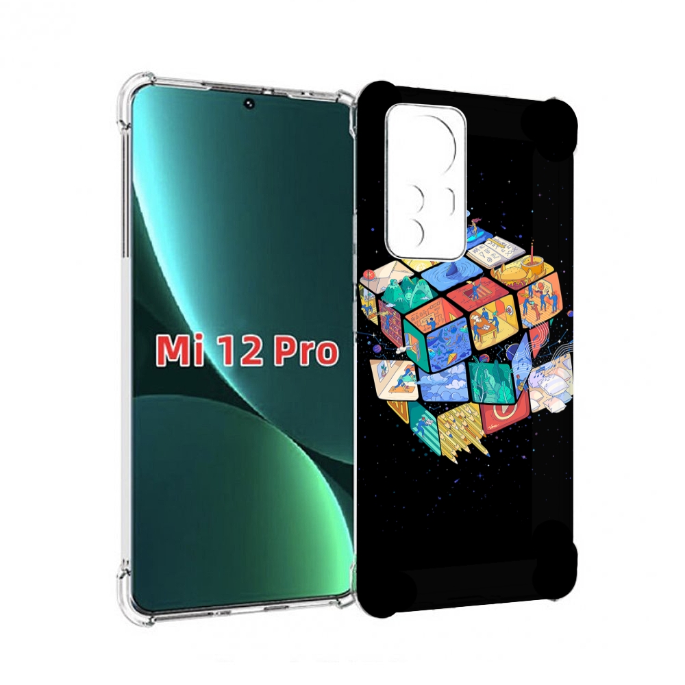 

Чехол MyPads Кубик-Рубика для Xiaomi 12S Pro, Прозрачный, Tocco