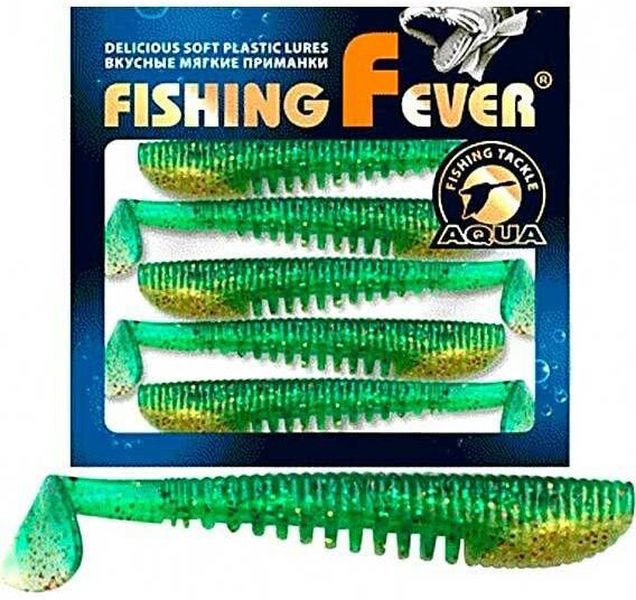 

Мягкая силиконовая приманка риппер AQUA FishingFever COMB (206 (прозачный зелено-золотой,, Зеленый;золотистый, FishingFever Comb