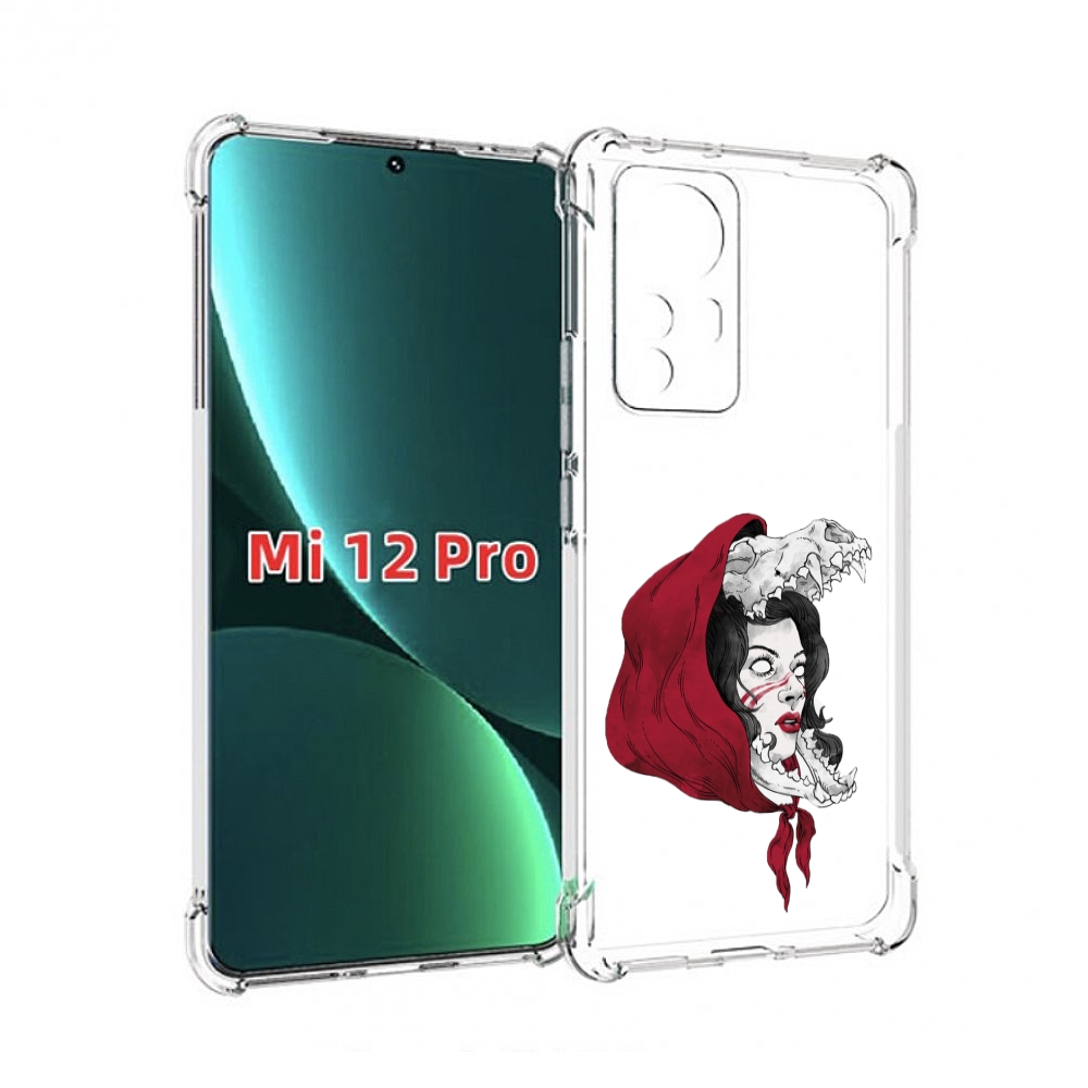 

Чехол MyPads Красная шапочка и волк женский для Xiaomi 12S Pro, Прозрачный, Tocco