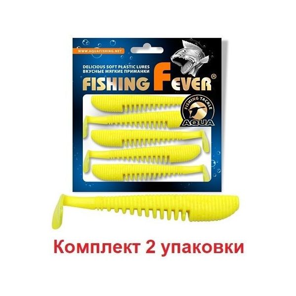 

Мягкая силиконовая приманка риппер AQUA FishingFever COMB (055 (желтый) / 10 /, FishingFever Comb