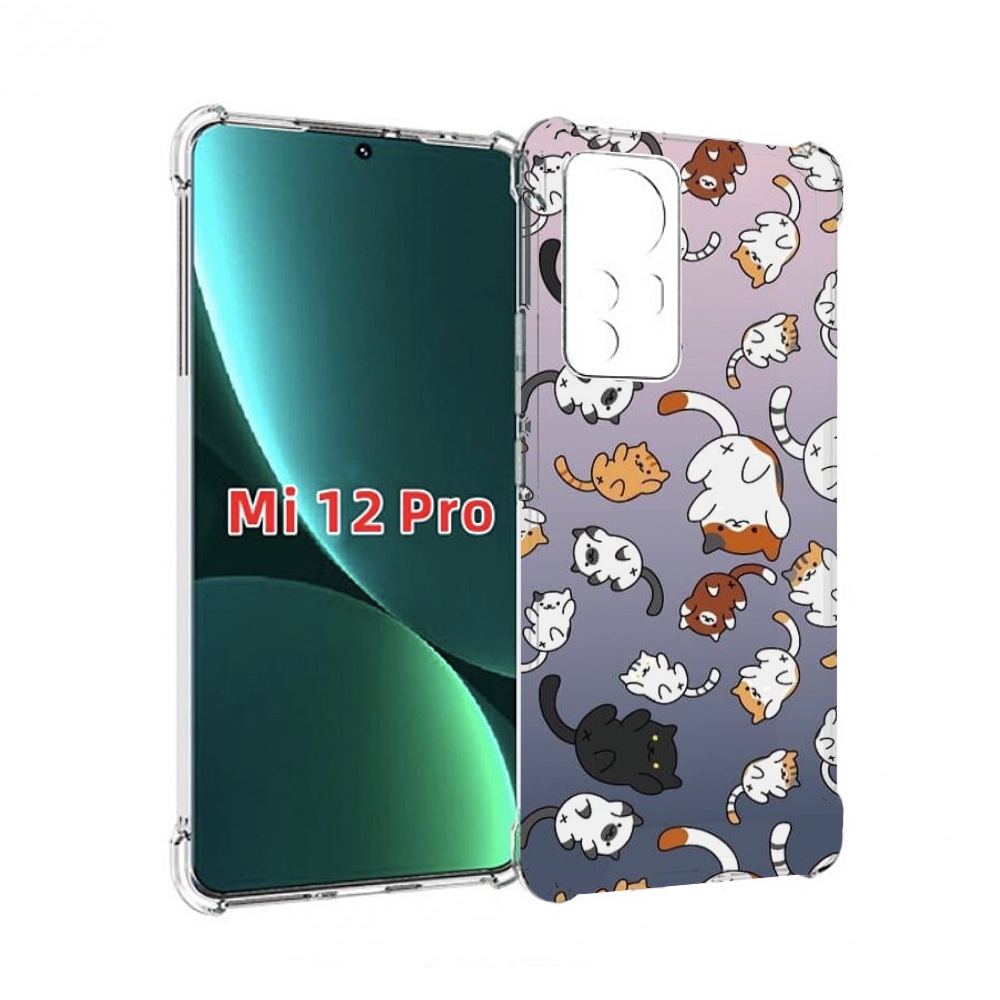 

Чехол MyPads Котики-летают для Xiaomi 12S Pro, Прозрачный, Tocco