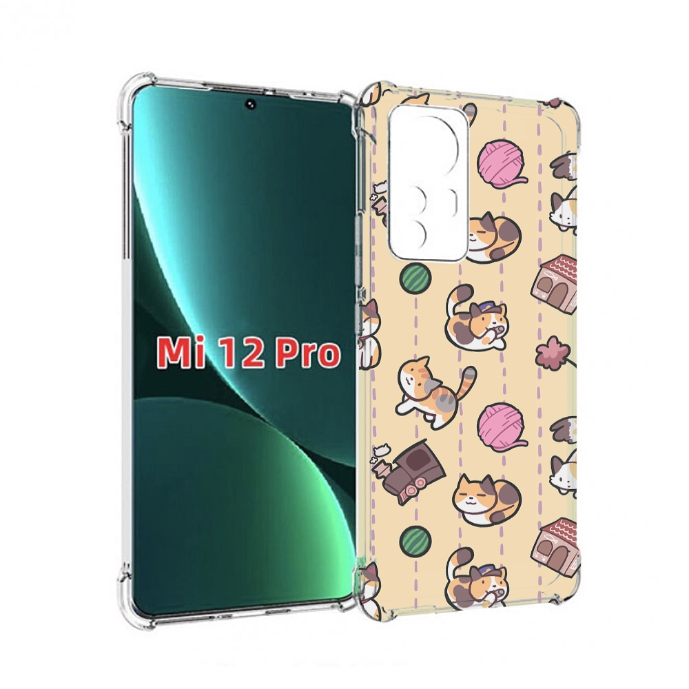 

Чехол MyPads Котики-клубочки для Xiaomi 12S Pro, Прозрачный, Tocco