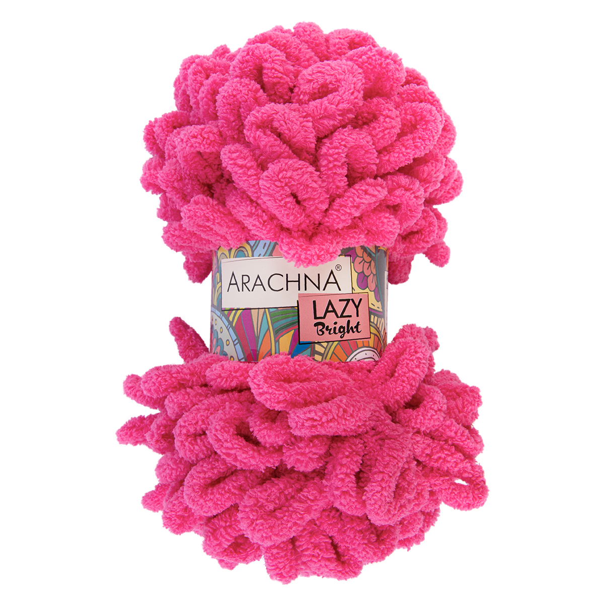 

Пряжа плюшевая Arachna Lazy Bright 5шт х 100г 8.5 м 100% микрополиэстер №01 розовый неон, LAZY BRIGHT