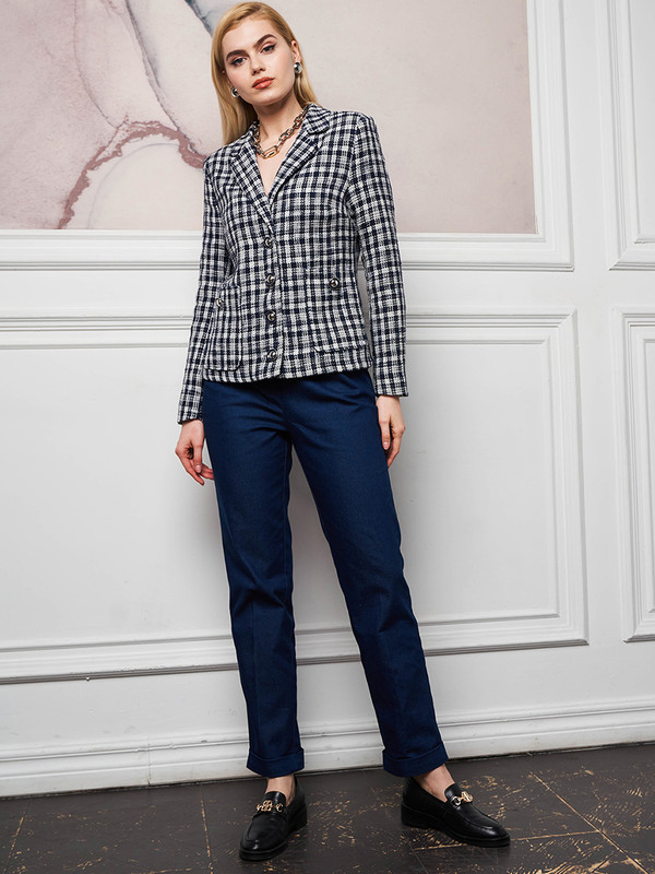 

Жакет женский AVEMOD AV 1080 синий 46 RU, AV 1080