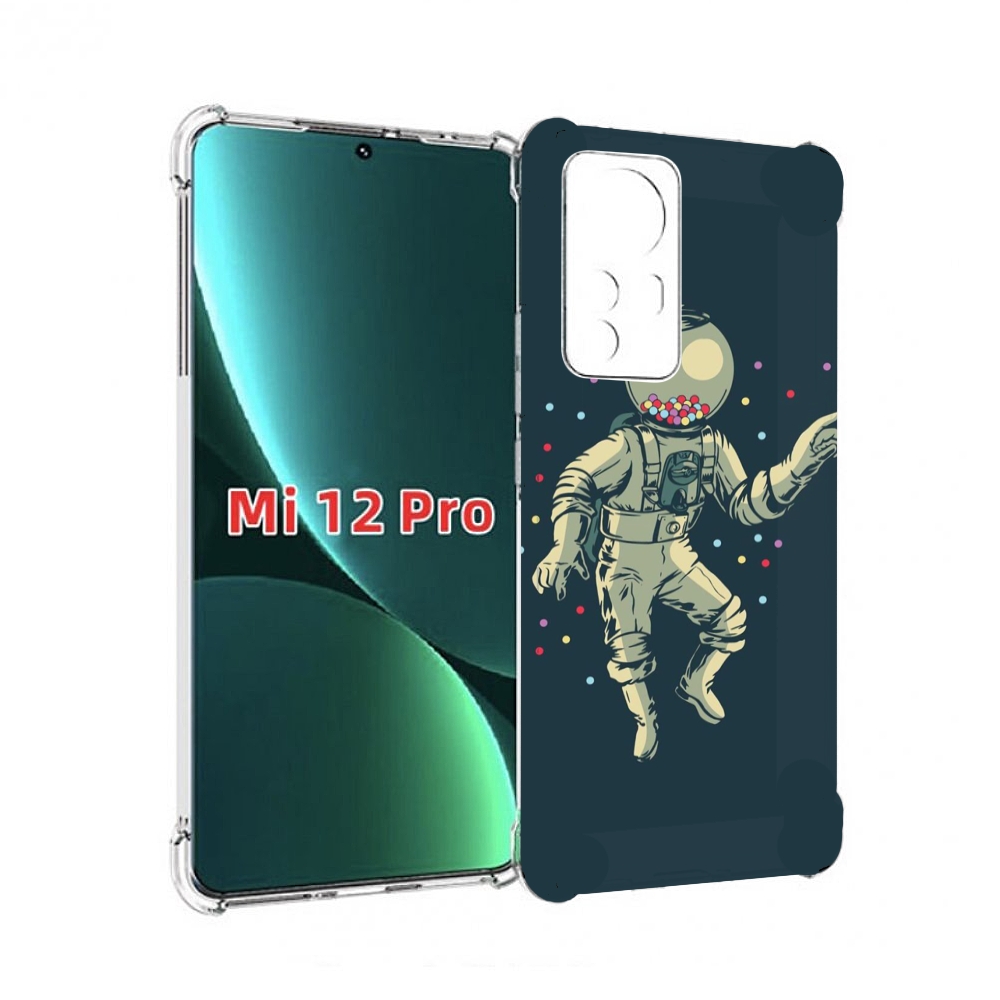 

Чехол MyPads Космонавт для Xiaomi 12S Pro, Прозрачный, Tocco