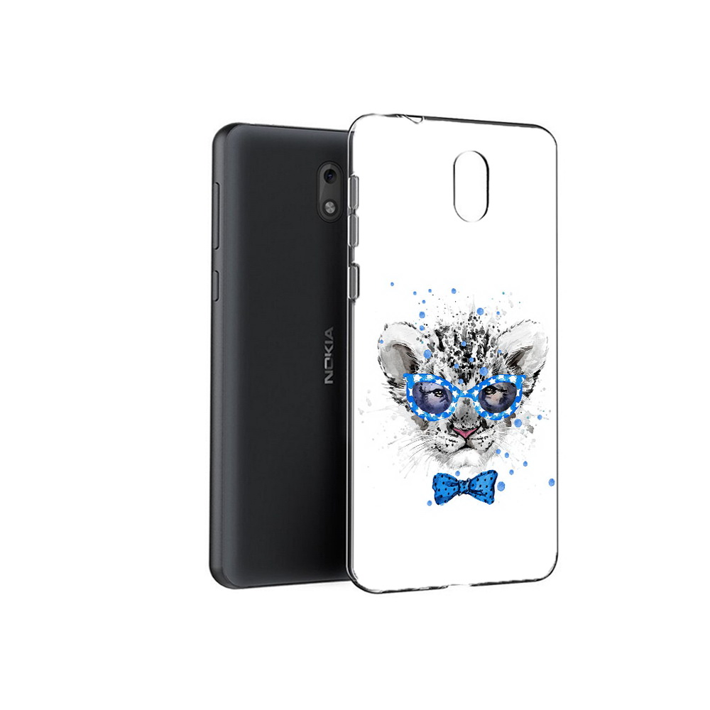 

Чехол MyPads Tocco для Nokia 6 тигренок с бабочкой (PT60992.93.642), Прозрачный, Tocco