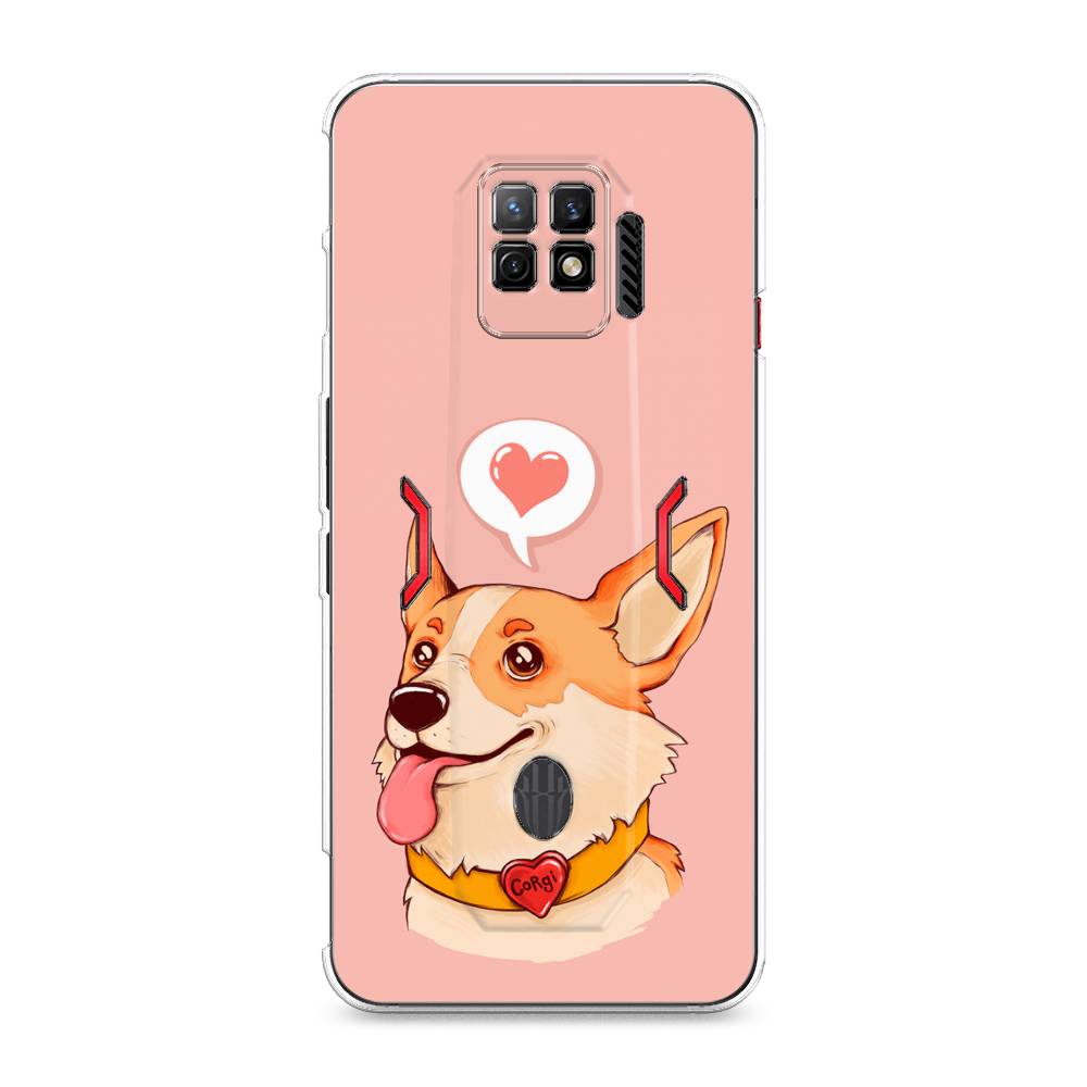 

Чехол на ZTE Nubia Red Magic 7 Pro "Корги язык", Розовый;коричневый, 136050-1