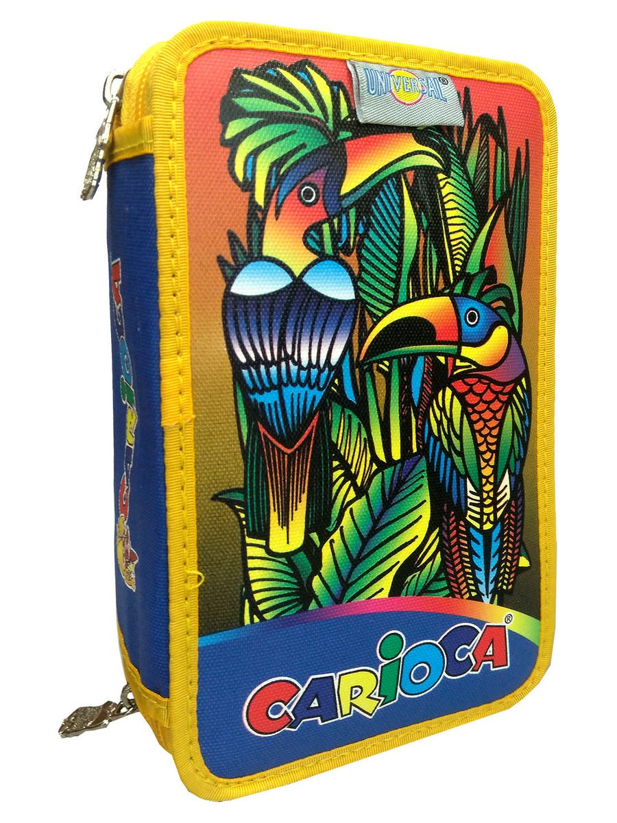 

Пенал с наполнением UNIVERSAL Must 41525, 3 отделения, 24 предметов, желтый кант, Must