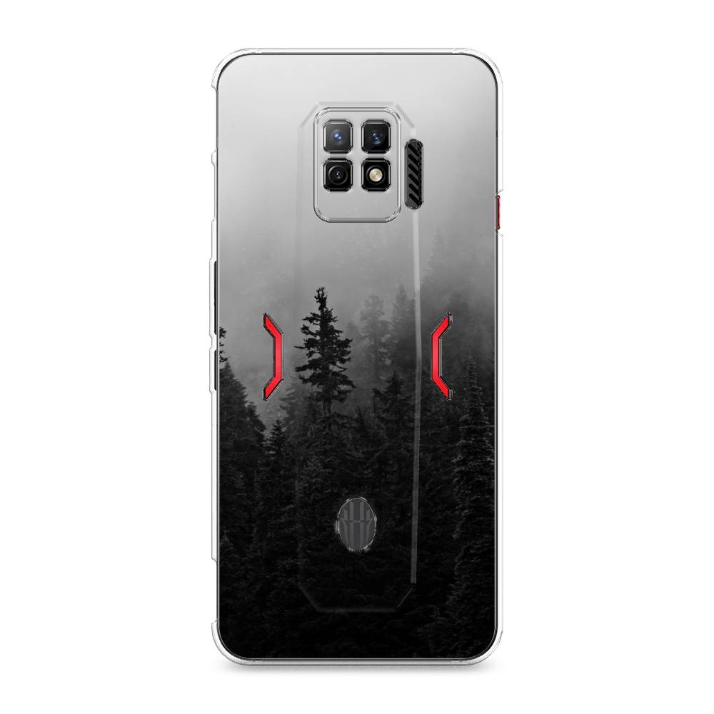 

Чехол на ZTE Nubia Red Magic 7 Pro "Туманный лес", Серый;черный, 136050-2