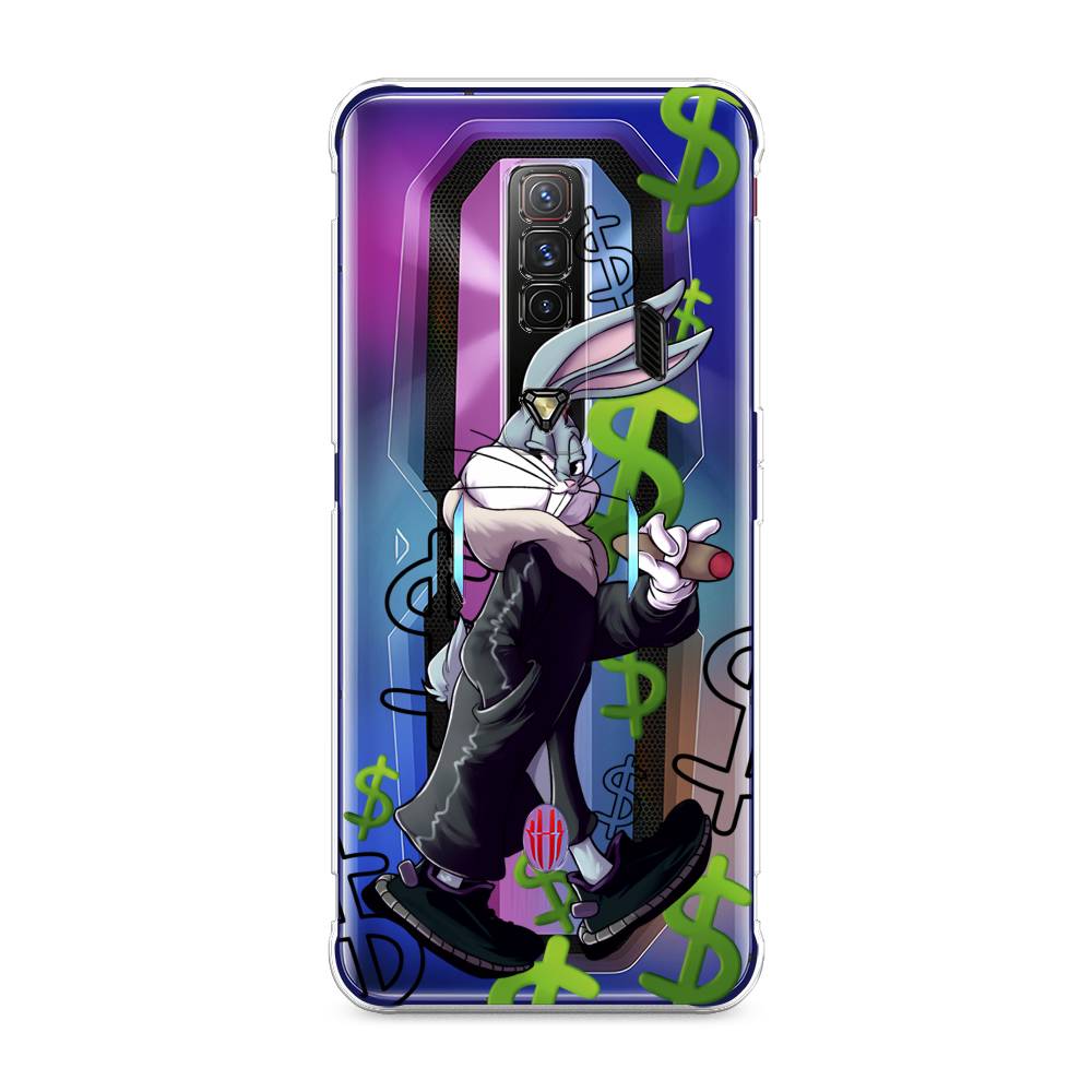 

Чехол на ZTE Nubia Red Magic 7 "Rich Bugs Bunny", Зеленый;черный;голубой, 135950-6