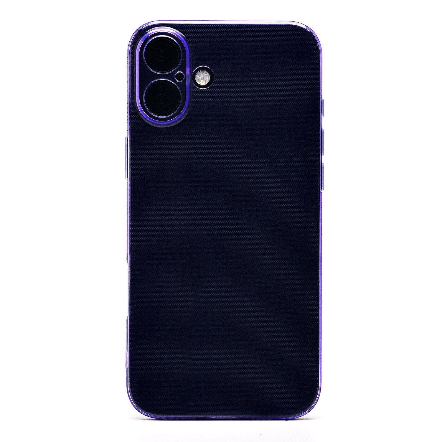 

Чехол для iPhone 16 Plus силиконовый глянцевый 3 <фиолетовый>, Прозрачный
