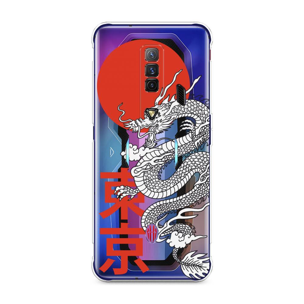 

Чехол на ZTE Nubia Red Magic 7 "Китайский дракон", Черный;красный;белый, 135950-1