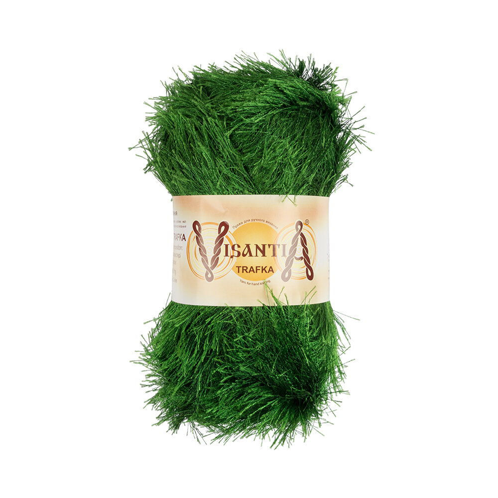 

Пряжа Visantia Trafka 100% полиэстер №0041 яр.зеленый - 5 мотков по 100 гр, TRAFKA