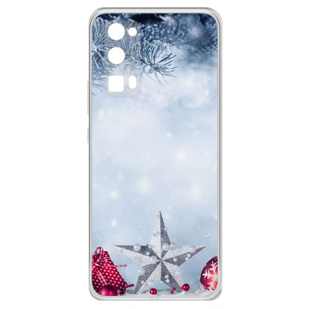 фото Чехол-накладка krutoff clear case новогодняя звезда для honor 30 pro