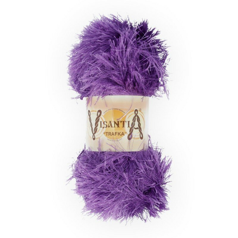 

Пряжа Visantia Trafka 100% полиэстер №0030 св.фиолетовый - 5 мотков по 100 гр, TRAFKA