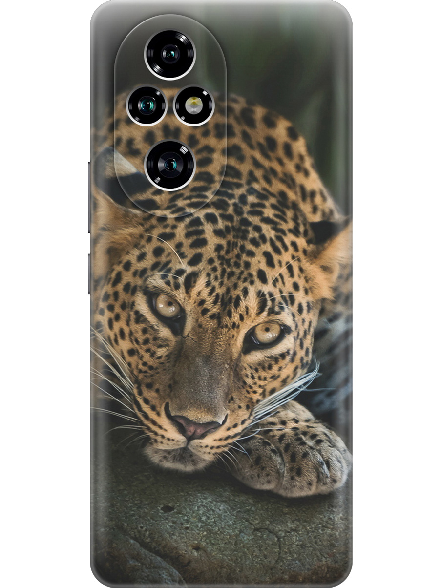 

Силиконовый чехол на Honor 200 pro с принтом "Загадочный леопард", Прозрачный;черный;коричневый;оранжевый, 783979613