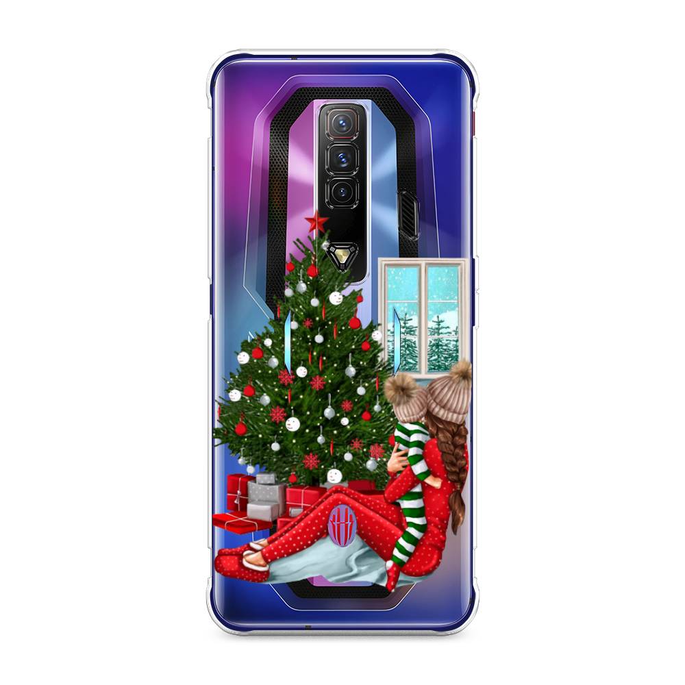 

Чехол на ZTE Nubia Red Magic 7 "Новый год с мамой", Красный;зеленый;голубой, 135950-6