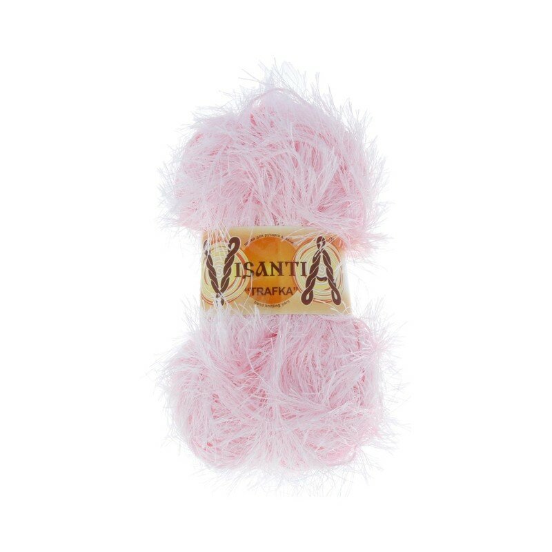

Пряжа Visantia Trafka 100% полиэстер №0013 бл.розовый - 5 мотков по 100 гр, "TRAFKA"