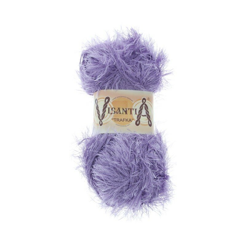 

Пряжа Visantia Trafka 100% полиэстер №0010 сиреневый - 5 мотков по 100 гр, "TRAFKA"