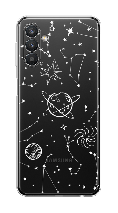 

Чехол на Samsung Galaxy A13 5G "Планеты в космосе", Белый, 2104150-2
