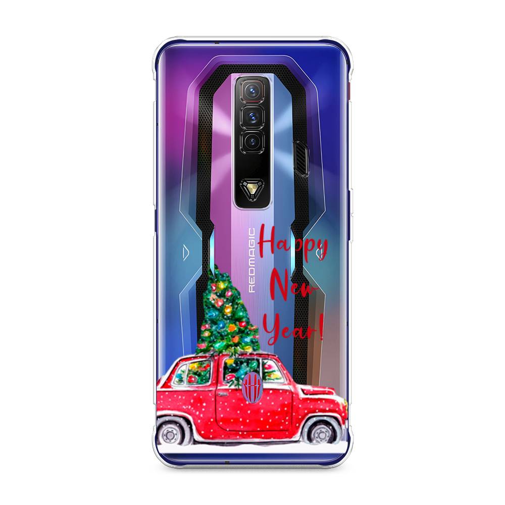 

Чехол на ZTE Nubia Red Magic 7 "Happy New Year", Красный;зеленый, 135950-5